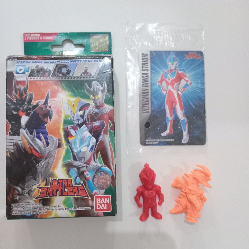 bandai ultra battlers ultraman ginga strium & vict lugiel set