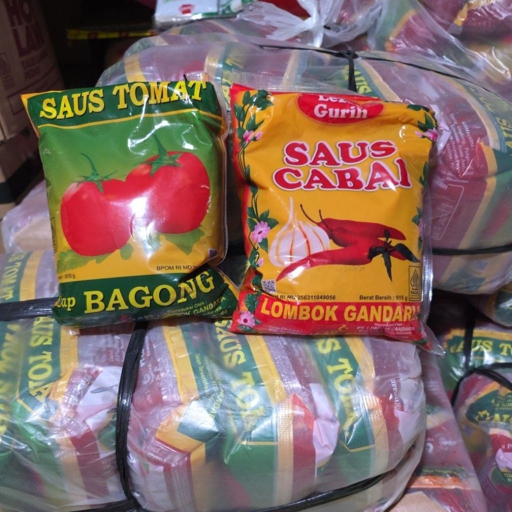 

Saus Saos Tomat Sambal untuk Bakso 615Gr