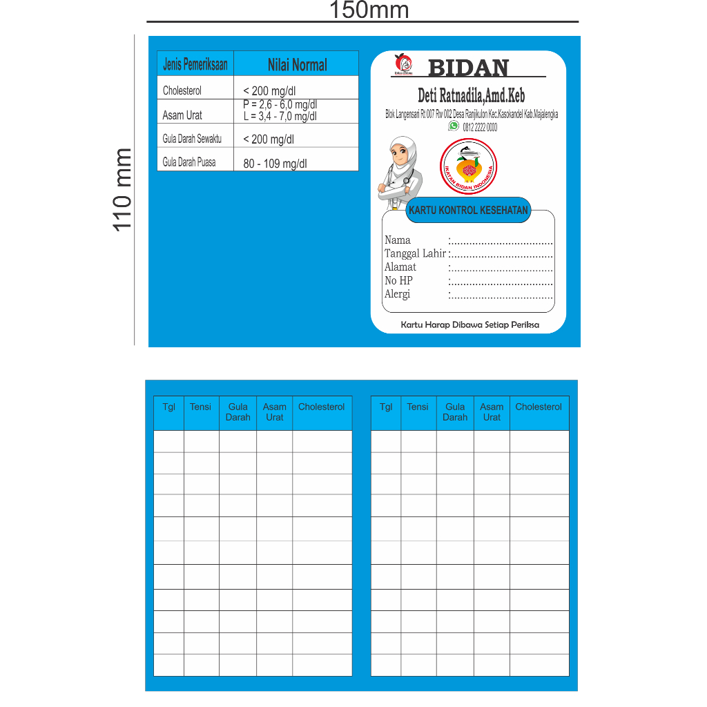 

KARTUKONTROLKOLESTEROL,GULA,ASAMURAT/KARTUCEKKESEHATAN
