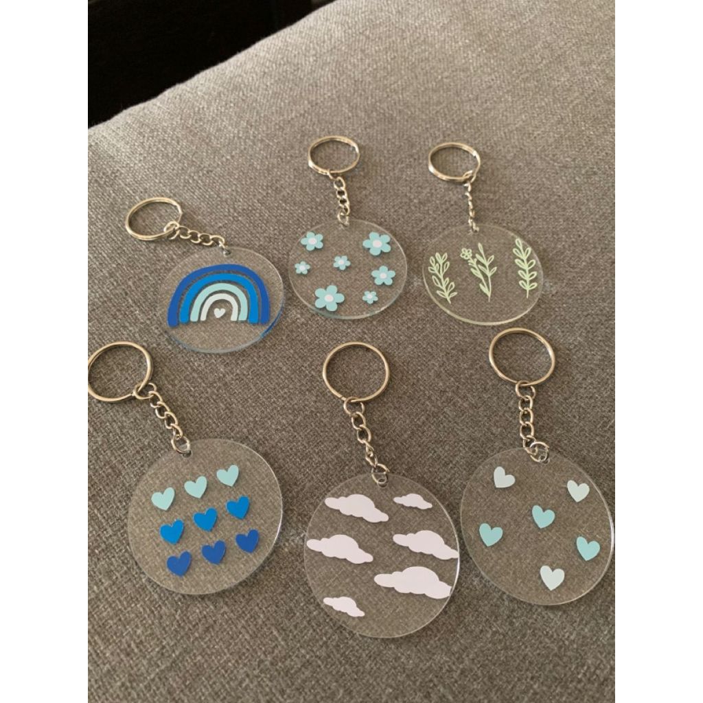 GANTUNGAN KUNCI AKRILIK CUSTOM AESTHETIC