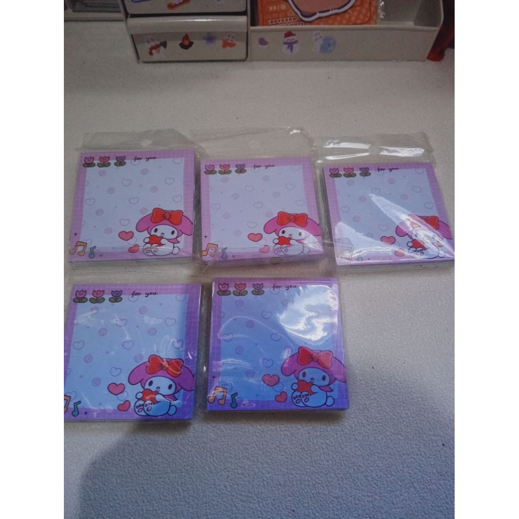 

Sticky notes lucu memo pad tempel 8×8 cm sticky notes melody