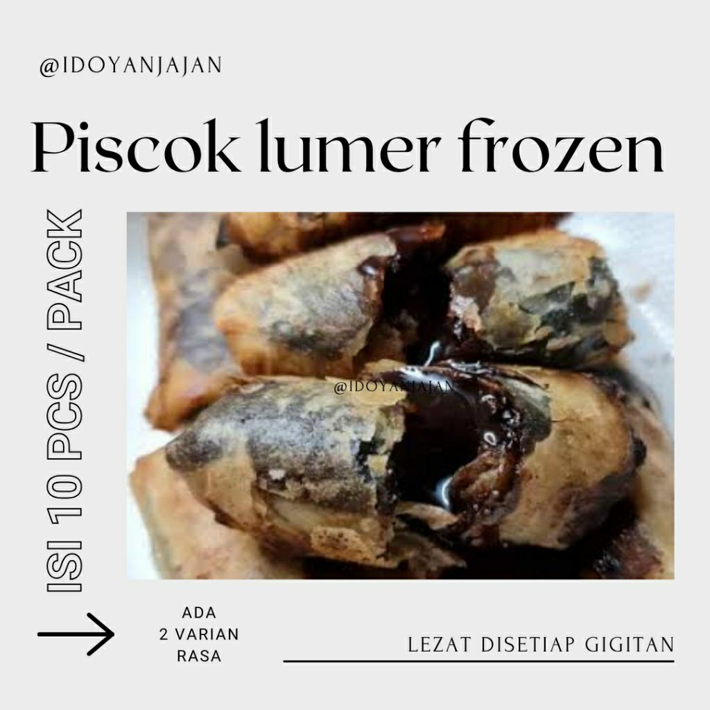 

PISANG COKLAT LUMER ISI 10PCS/PACK HALAL HOMEMADE FROZEN FOOD