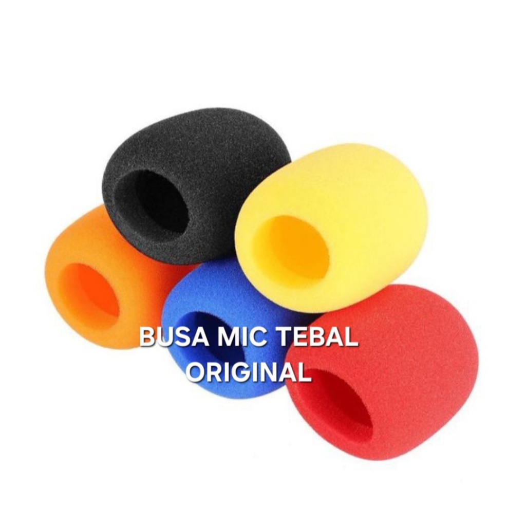 BUSA MIC ORIGINAL TEBAL SARUNG MIK PELINDUNG MIX SPON MICROPHONE SPOON MIKROPON COVER KEPALA MIKROPH