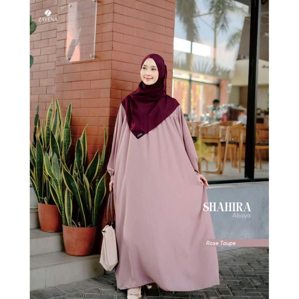 Dress Panjang Polos Simple Mewah Shahira Gamis atau Abaya by Zayena