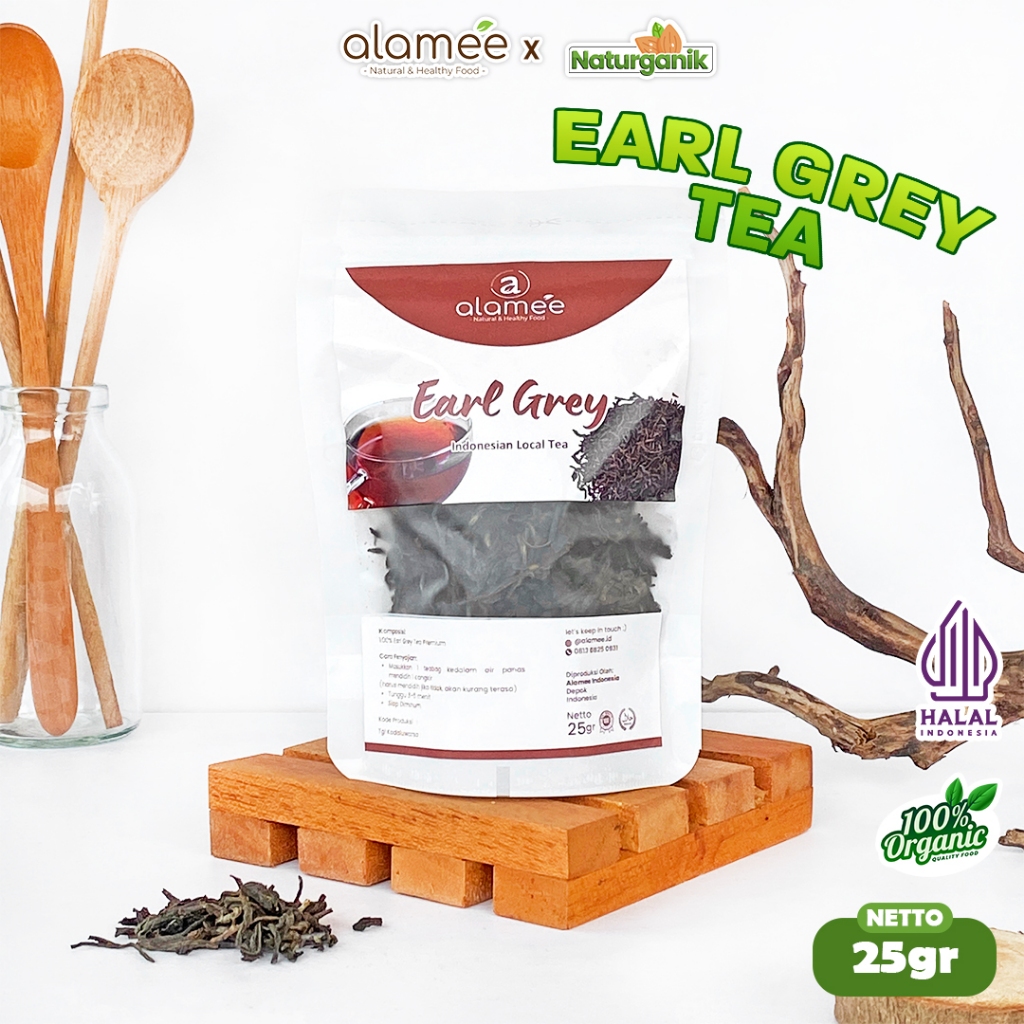 

ALAMEE Teh Earl Grey Tea Alami Organik Dried Leaf Premium 25gr Naturganik