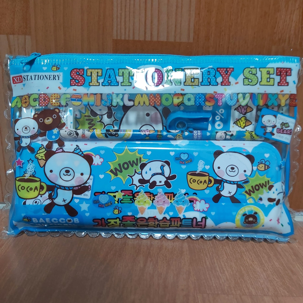 

Paket Alat Tulis/ Alat tulis set/ Study Set 7in1/ Stationery set Karakter Fancy XD 9501 H