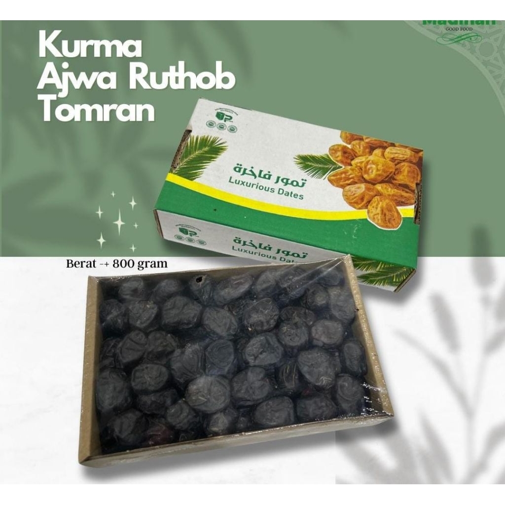 

KURMA AJWA RUTHOB TOMRAN OLEH OLEH HAJI UMROH 800 GRAM