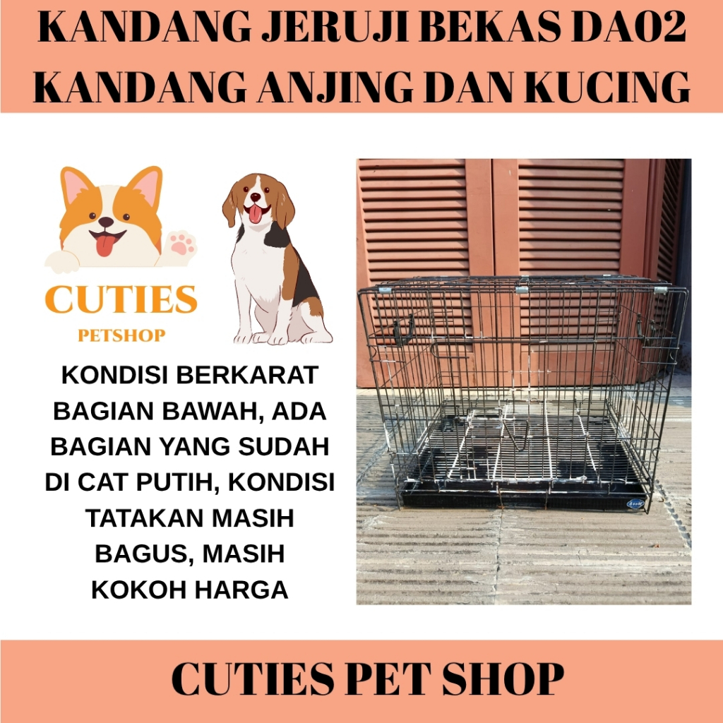 KANDANG BEKAS / KANDANG ANJING / KANDANG KUCING / KANDANG ANJING BEKAS DA02