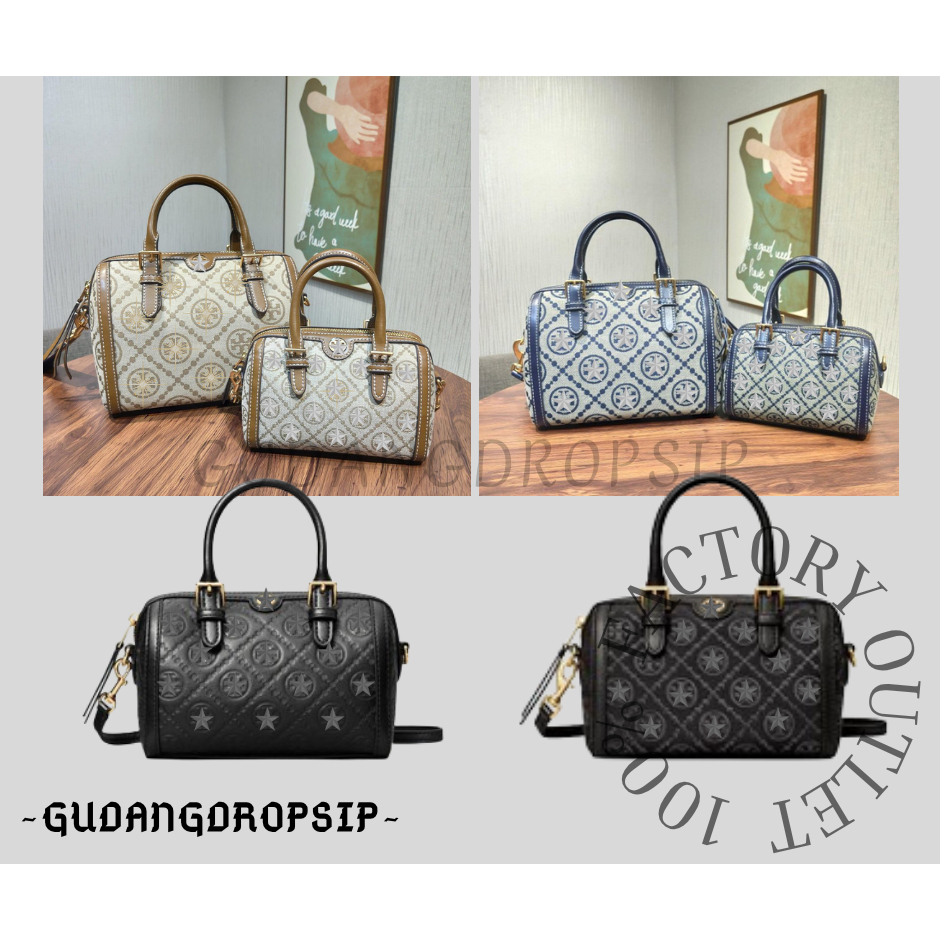 82939 83970 152131 160210 T Monogram Jacquard Mini Barrel Bag