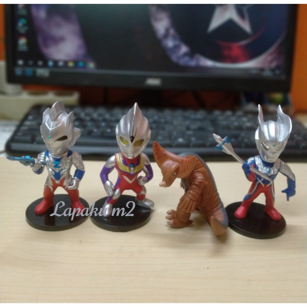 Action Figure Ultraman Z zero Monster Gomora Set 4pcs