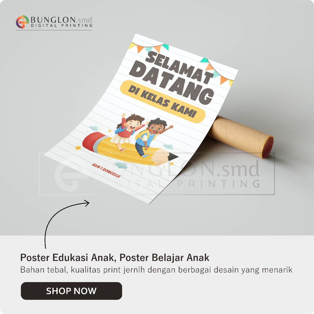

Poster Selamat Datang Model Putih