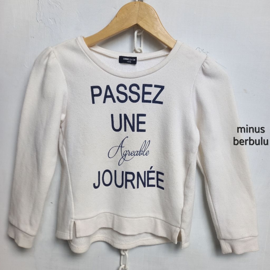COMME CA ISM SIZE 130/6-7 TAHUN SWEATER TEBAL ANAK
