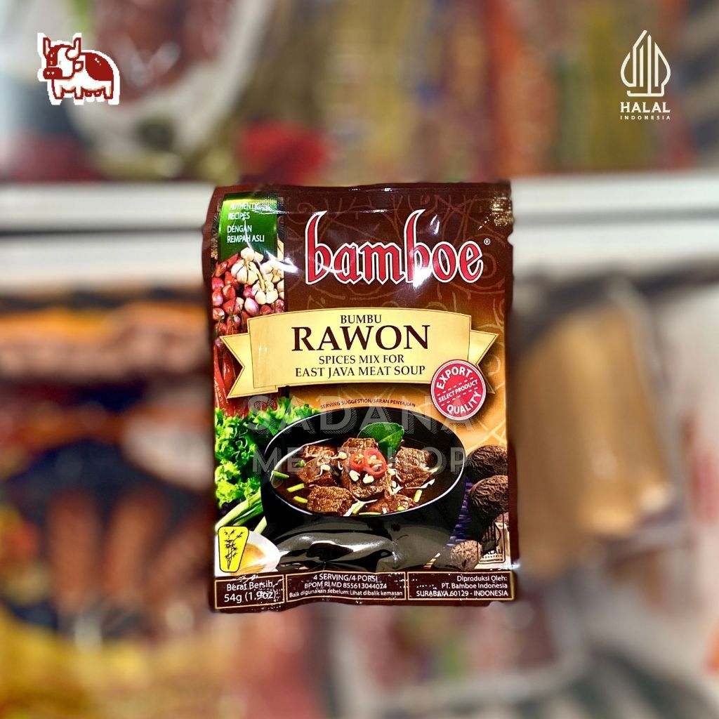 

Bamboe Bumbu Rawon 54g – Bumbu Siap Pakai Rasa Autentik Jawa Timur