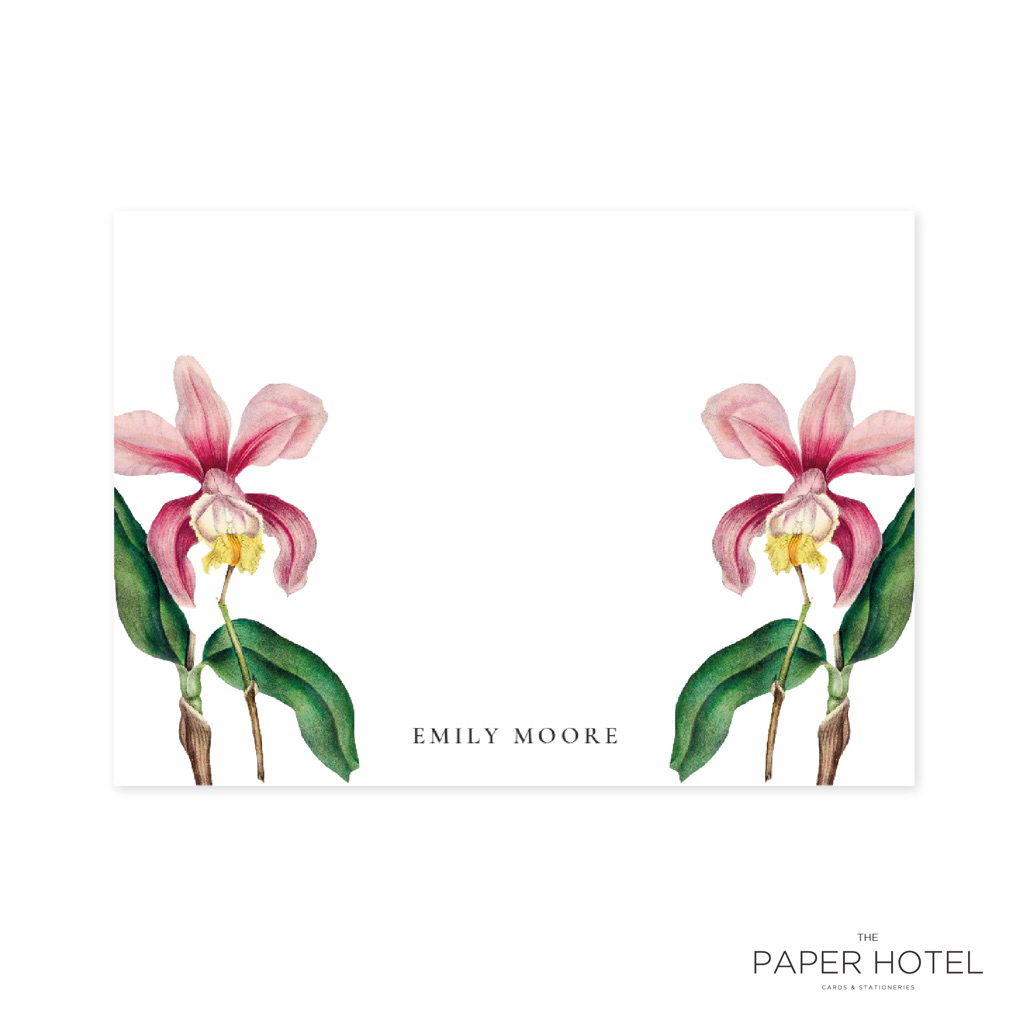 

1 Sided Notecard - Wild Bloom (Personalized Initials/Name, 16 pcs)