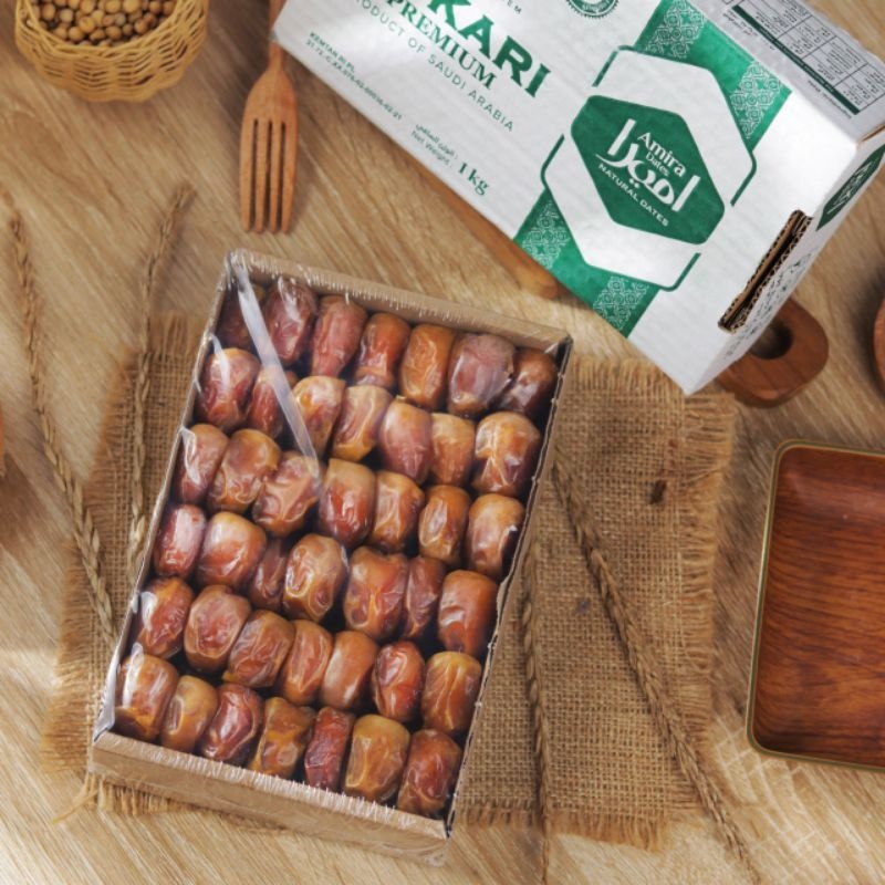 Kurma Sukari Amira Box 1 Kg Kurma Sukari Amira 1 Kg Box Premium Wraping