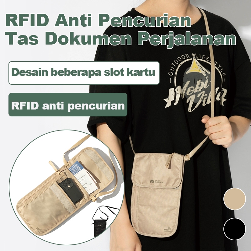 ✨Pengiriman 24 jam✨Dompet Anti Maling Multifungsi untuk Travel/Ransel Anti Pencurian/dengan RFID Blo