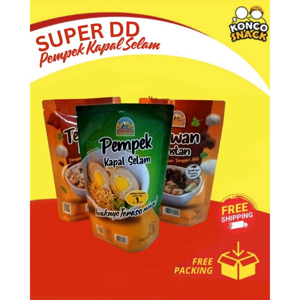 

Pempek Super DD Kapal Selam + Cuko Super DD Asli Palembang