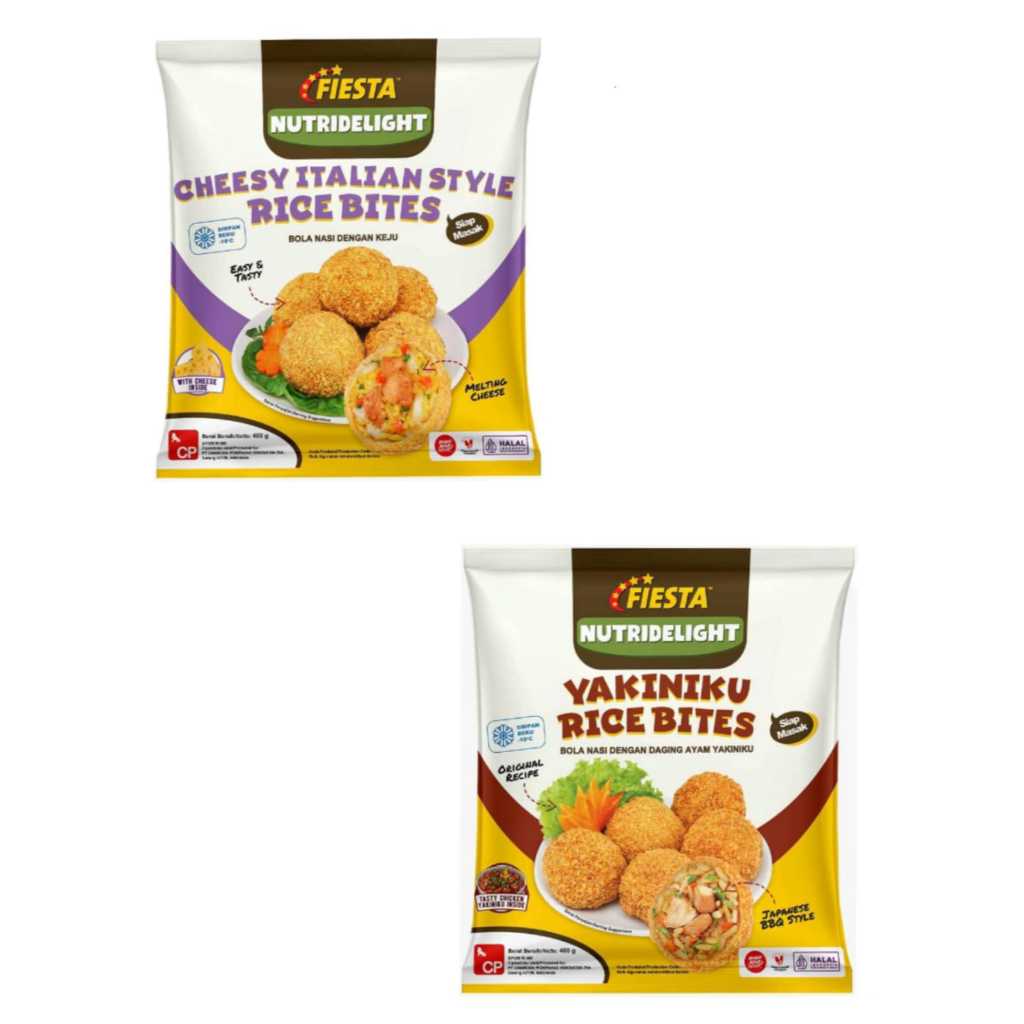 

[Khusus Jatim] Fiesta Yakiniku Rice Bites dan Cheesy Italian Style Rice Bites 400gr