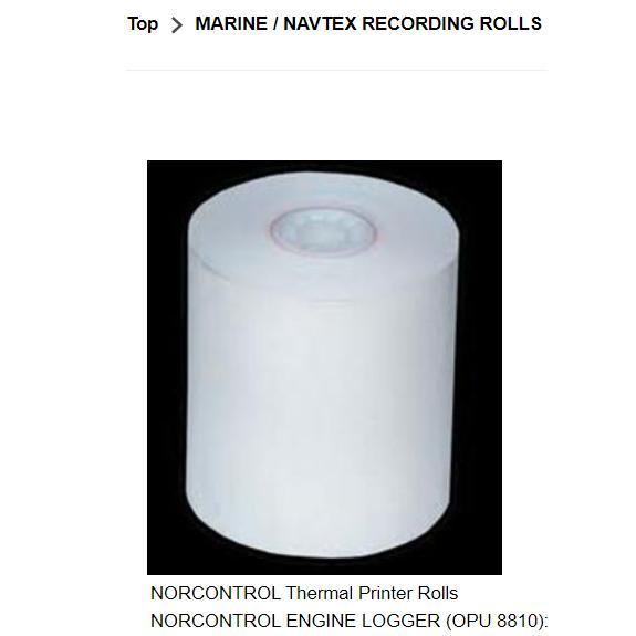 

KERTAS MARINE / NAVTEX RECORDING PAPER OPU 8810 OPU8810
