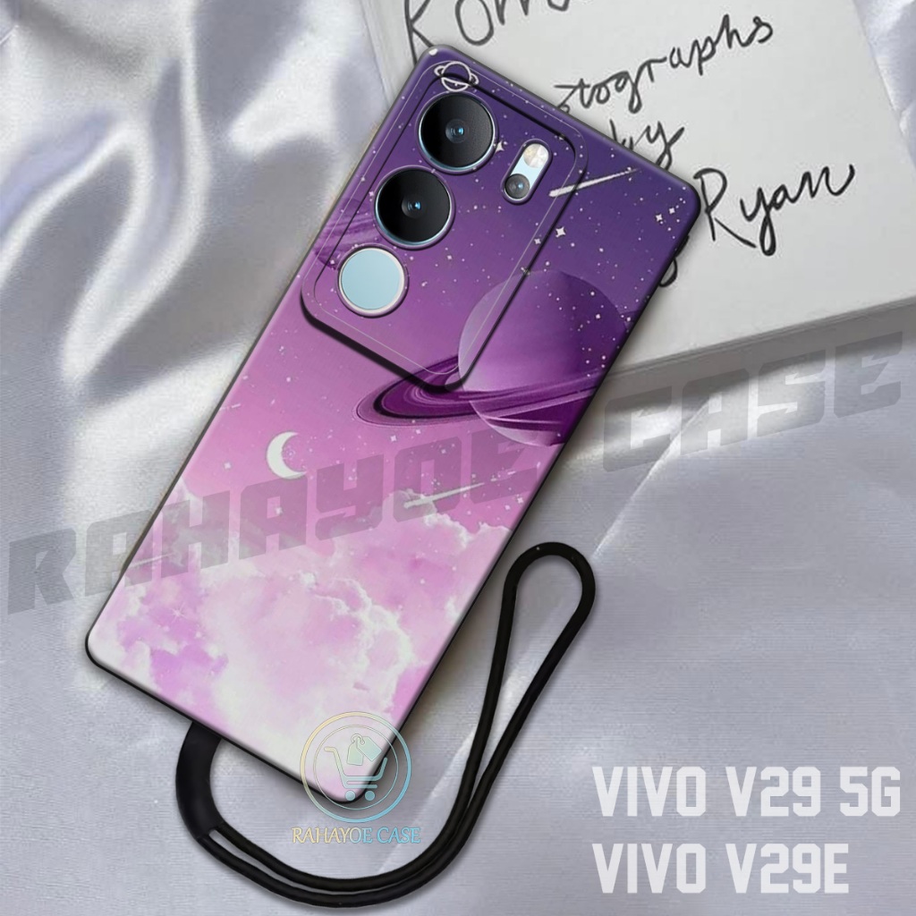 RAHAYOE CASE -  Case Vivo V29 5G - Case Vivo V29E  Free Tali Hp - Fashion Case Softcase Macaron Prot