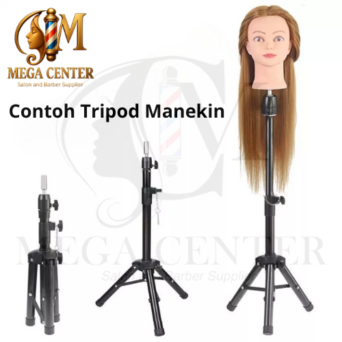 Tripod Manekin Kepala /Tripod Patung Kepala Potong Rambut