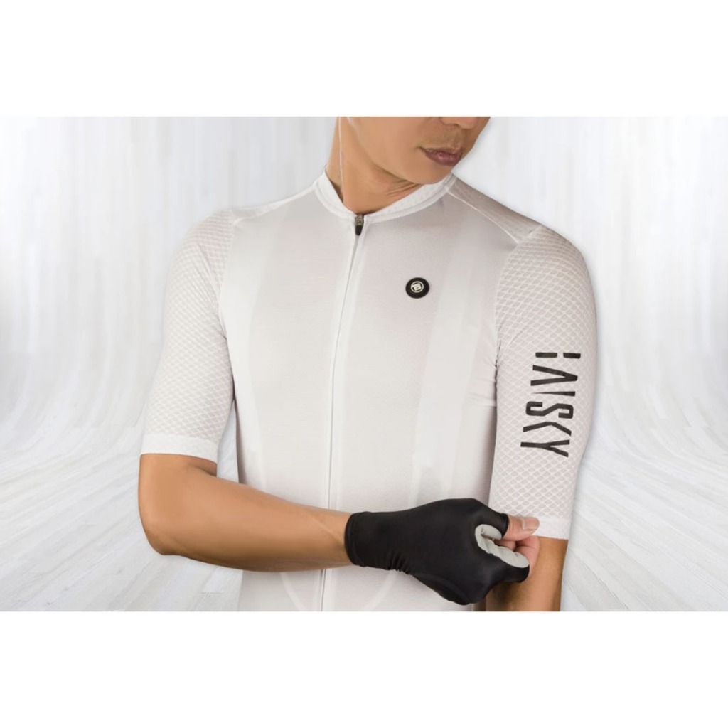 Jersey BAISKY Men Short Sleeve Jersey Purity White