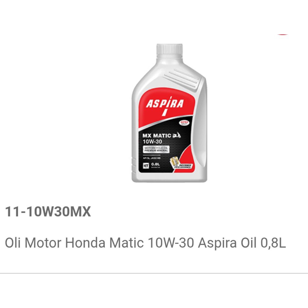 Oli Motor matic Aspira 10w/30