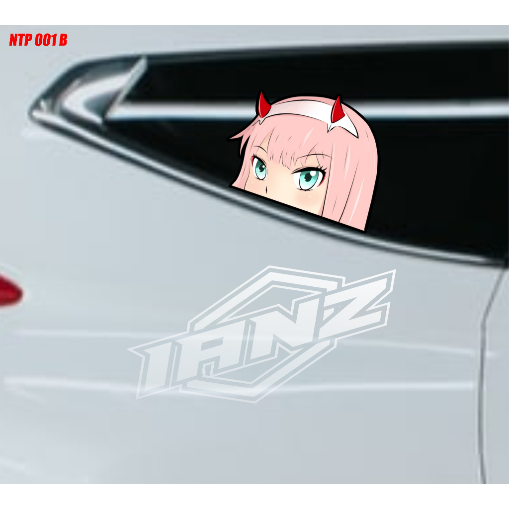 Sticker Stiker Kaca Mobil Karakter anime 3D TIGA DIMENSI