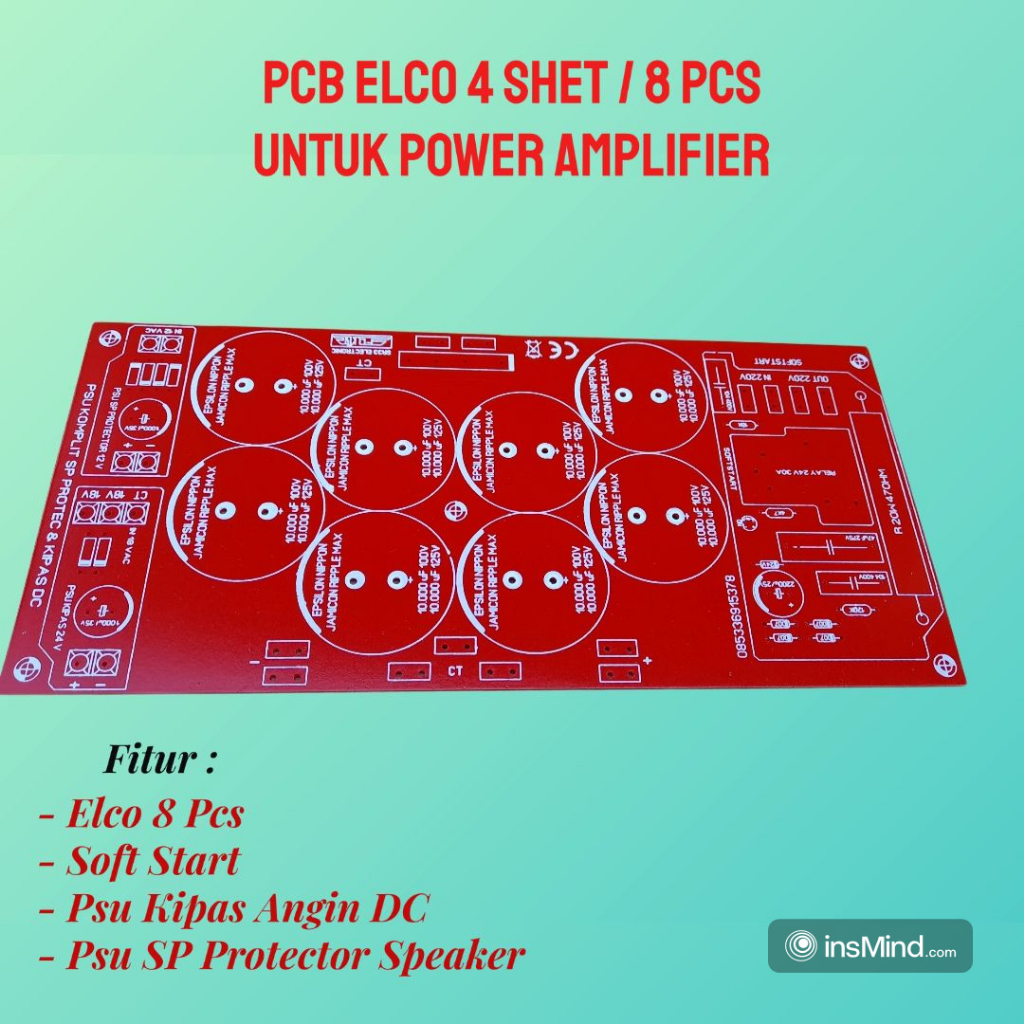 PSU 8 elco softstart psu kipas, psu protector speaker