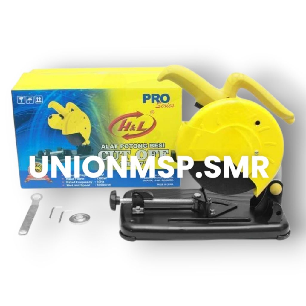 Mesin Potong Besi H&L CUT OFF PRO 7 Inch | Mini Cut Off 7” 1200W 5000 RPM | Alat Potong Besi Portabl