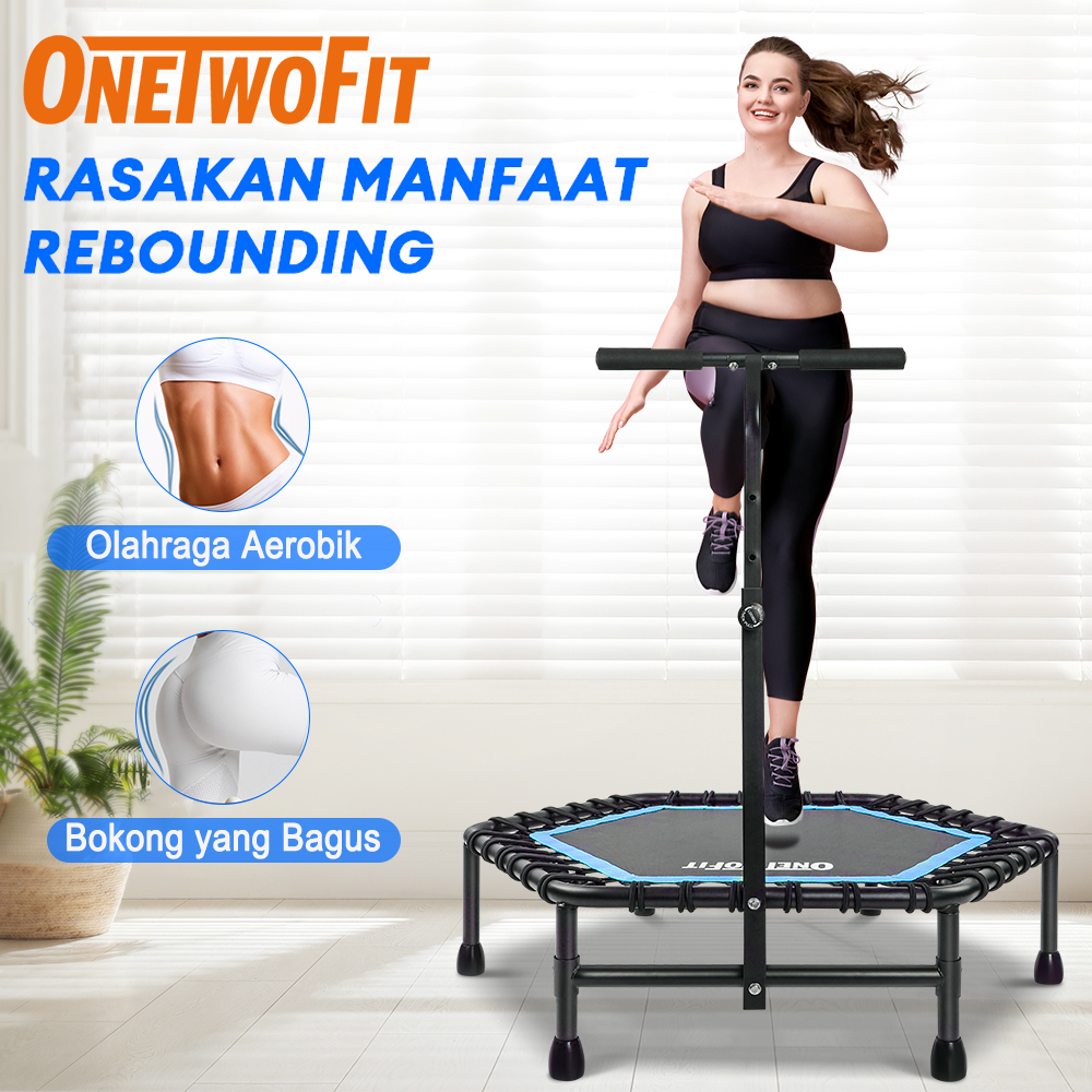 OneTwoFit Trampoline Olahraga Portable / Trampolin dewasa/Alat Olahraga Lompat Trampolin