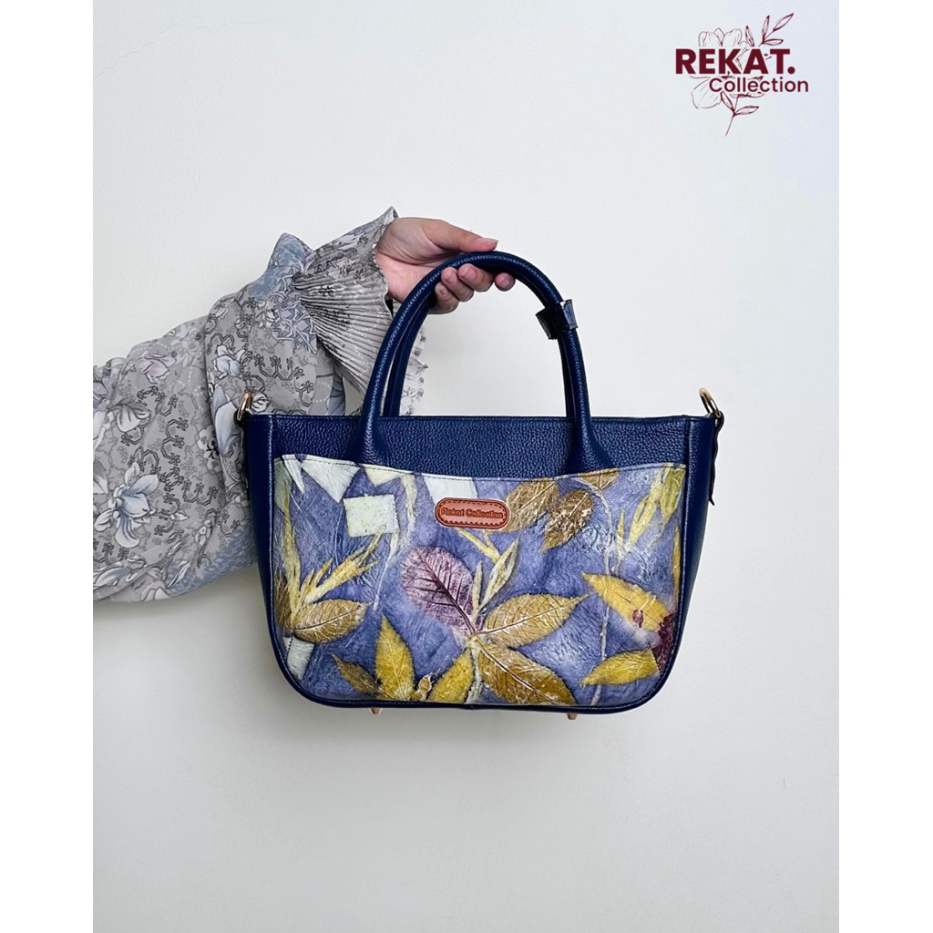Tas Kirana - Tas Ecoprint Kulit Kambing Asli by Rekat Collection