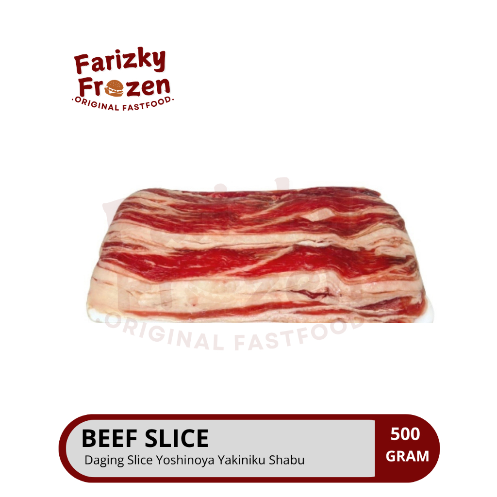 

Daging Slice Yoshinoya Yakiniku Shabu 500gr / Beef Slice / Shortplate Slice