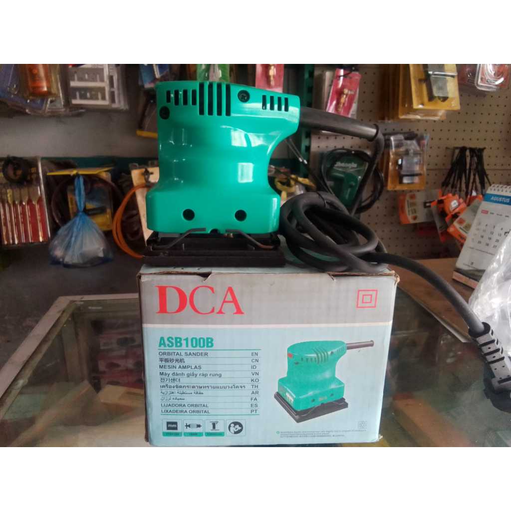 Mesin Amplas Orbital Sander ASB100B DCA