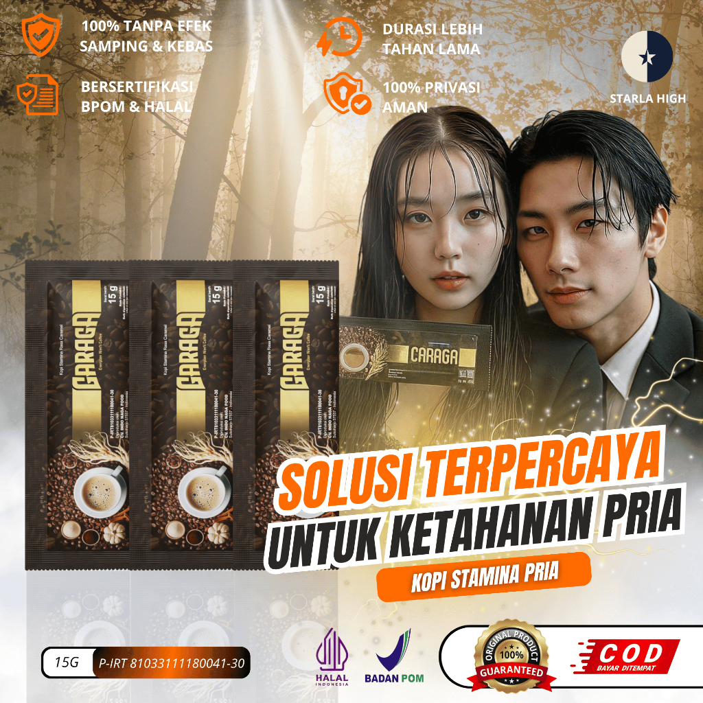

Kopi Garaga Stamina Pria Kuat Tahan Lama Ekstrak Ginseng Peru Asli Bpom 3 Sachet