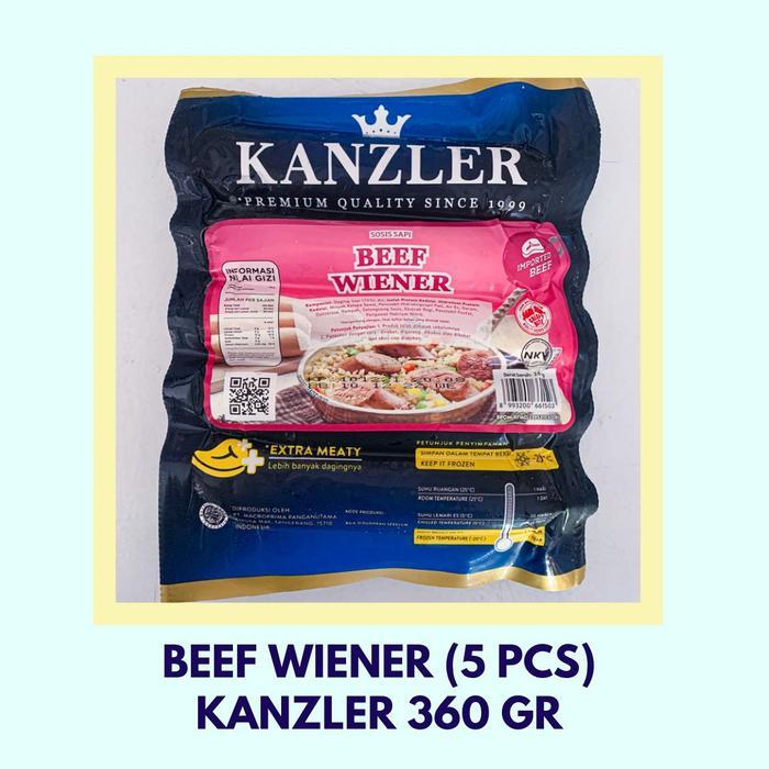 

Kanzler Beef Wiener/Sosis Sapi Beef Wiener Kanzler 360gr