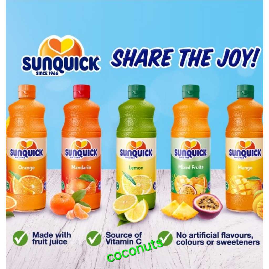 

SUNQUICK ORANGE JUS JUMBO | SIRUP SUNQUICK JERUK 800ml
