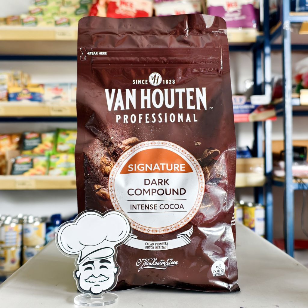 

Van houten Intense Dark Compound 1Kg / Dark Coklat Koin Vanhouten 1Kg