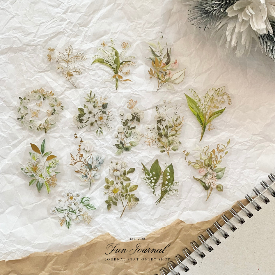 

FLOWER WORD GOLD TRANSPARANT STICKER STIKER TRANSPARAN BUNGA KATA EMAS FLAKES PACK UNTUK JOURNAL JURNAL SCRAPBOOK DIY PLANNER BULLET JOURNAL BUJO DECORATION DEKORASI