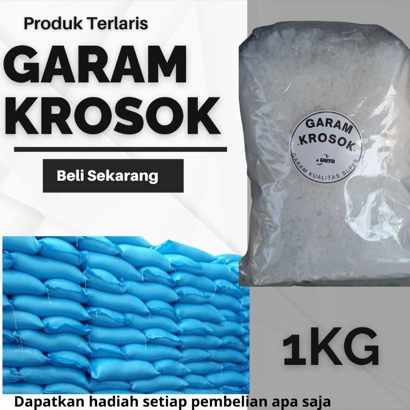 

25H GARAM KROSOK 1KG garam kasar garam ikan