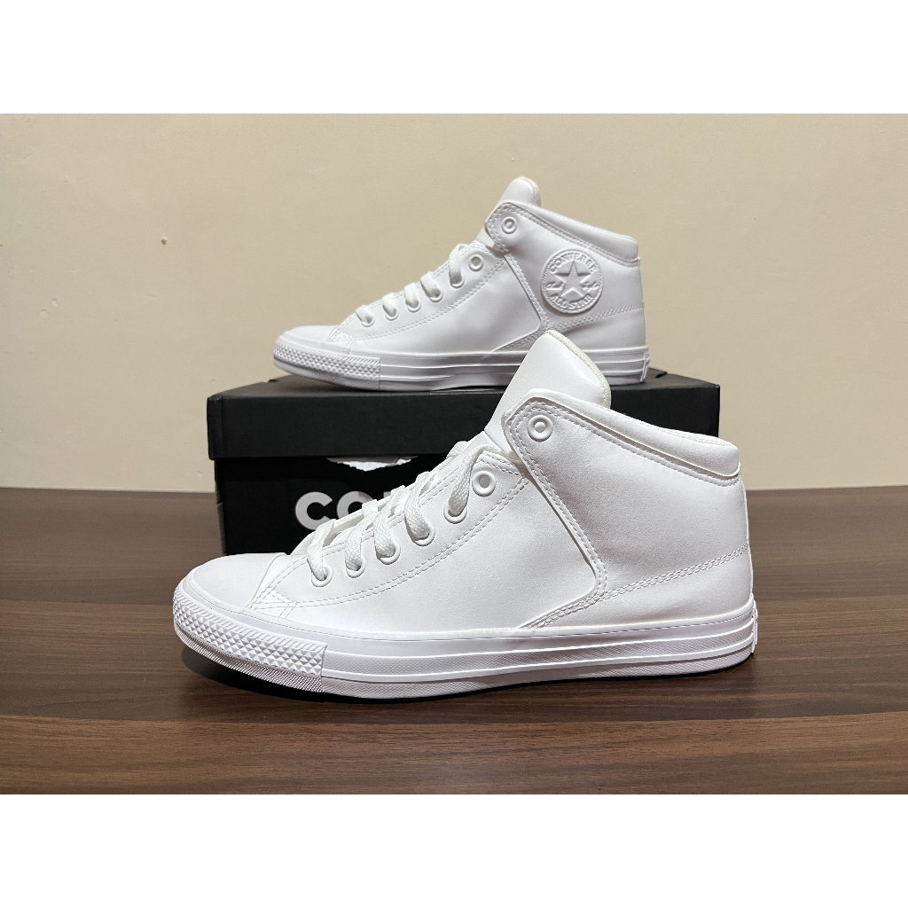 Sepatu casual sneakers Converse CTAS High Street Mid White A10448C
