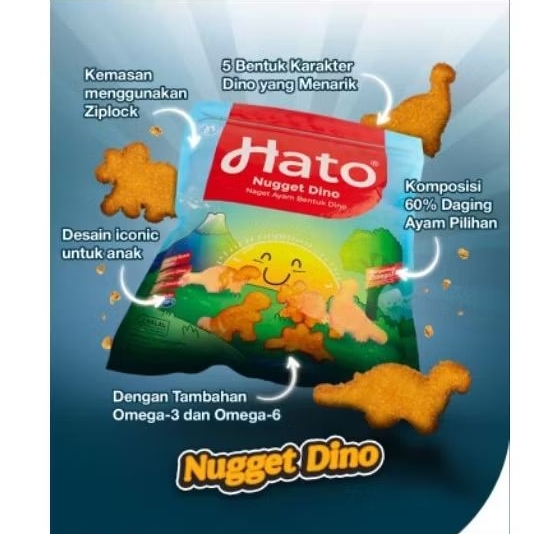 

Hato nugget dino 500gr