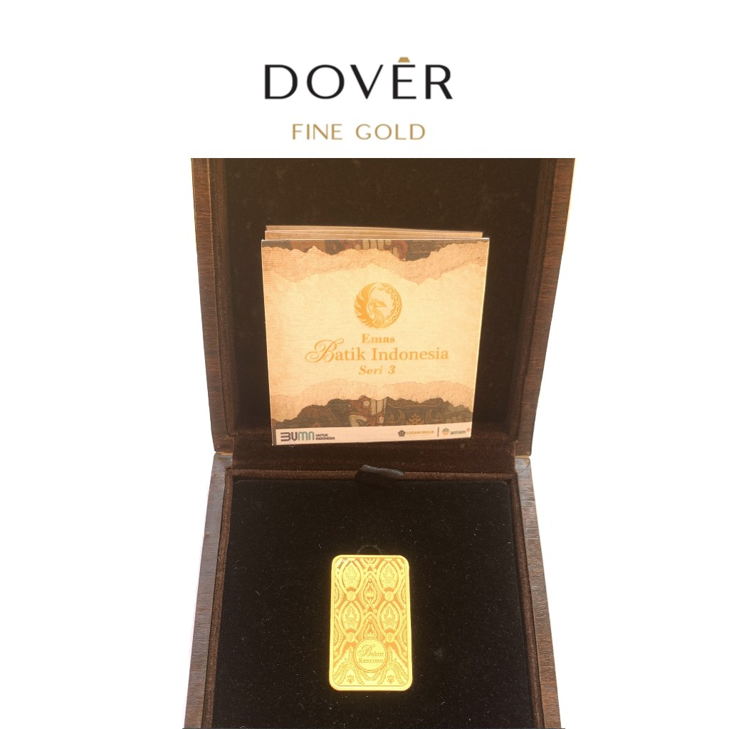 Logam Mulia Emas Antam Batik Indonesia Seri III Bokor Kencono 20 gram Limited Edition