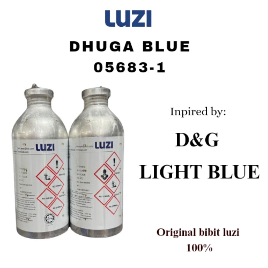 BIBIT DHUGA BLUE LUZI | INSPIRED BY D&G LIGHT BLUE WOMEN | BIBT LUZI 100ML REPACK DAN 500ML SEGEL LU