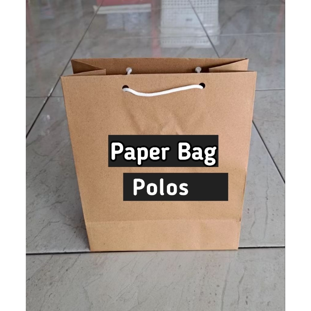 

KODE C Paperbag Polosan (Tas Kertas warna coklat polos)