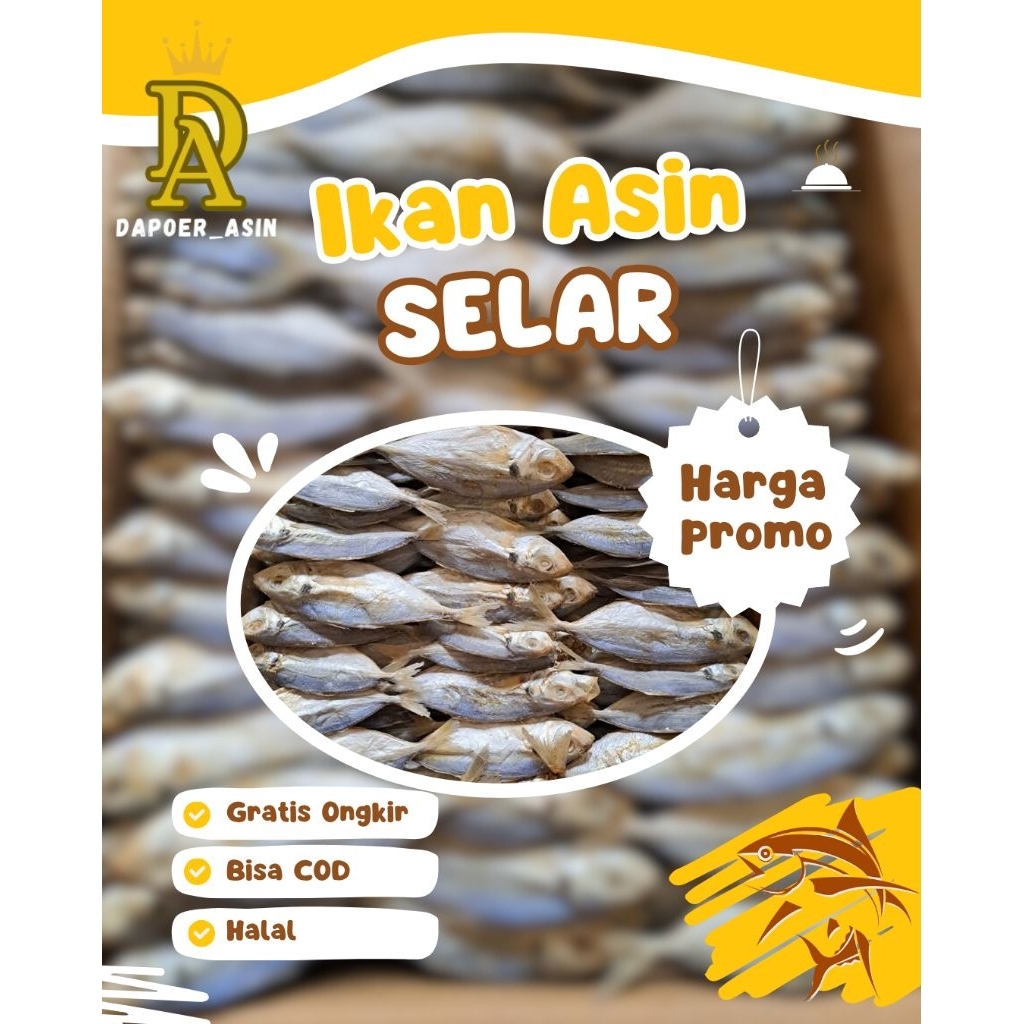 

Ikan Asin Selar 1kg, Super Gurih | Kualitas Premium | Cocok untuk Lauk Harian
