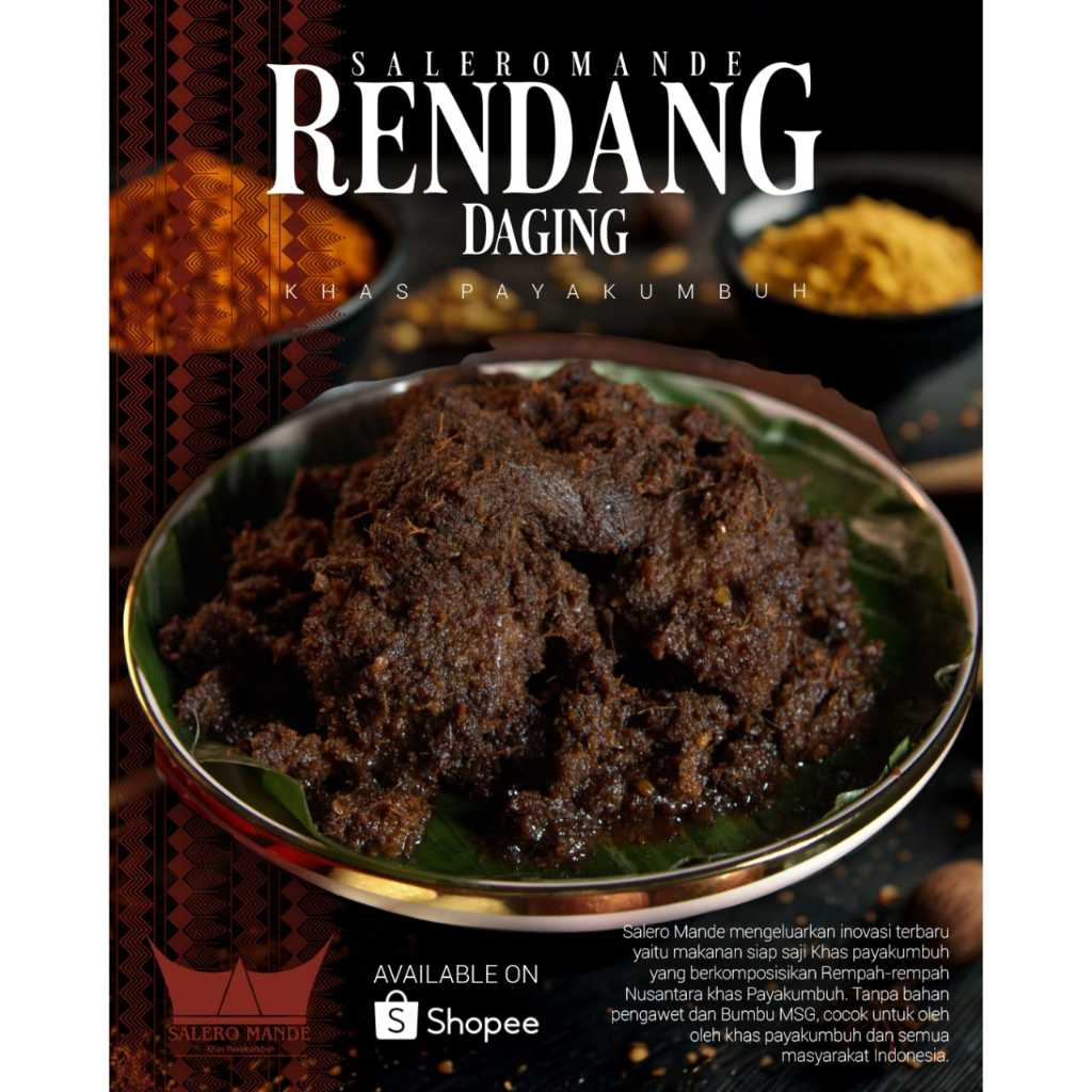 

(NEW FOOD's) Saleromande - Rendang Daging khas Payakumbuh 150 dan 250Gram