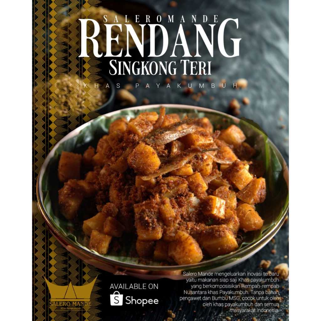 

(NEW FOOD's) Saleromande - Rendang Singkong Teri khas Payakumbuh 150 dan 250Gram