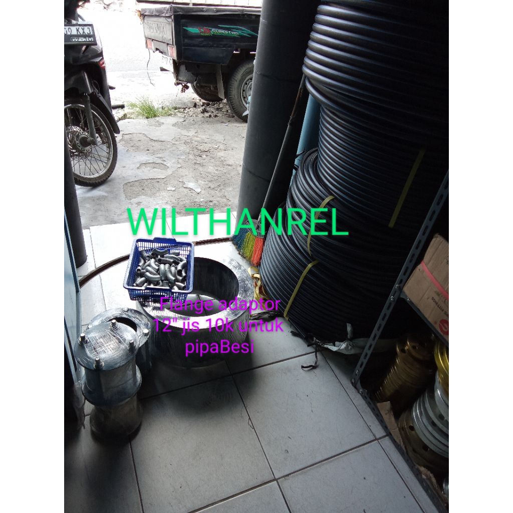 flange adaptor 12" jis 10k untuk pipa besi