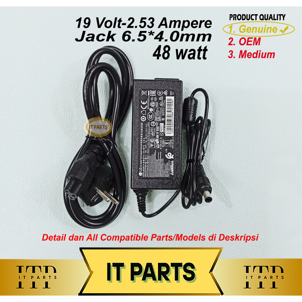AC DC Adaptor TV LED LG 32MB25VQ Lv320DUE 32LF5800 LCAP35 DA-48F19 A4819_FDY Samsung A4819-FDY BN44-